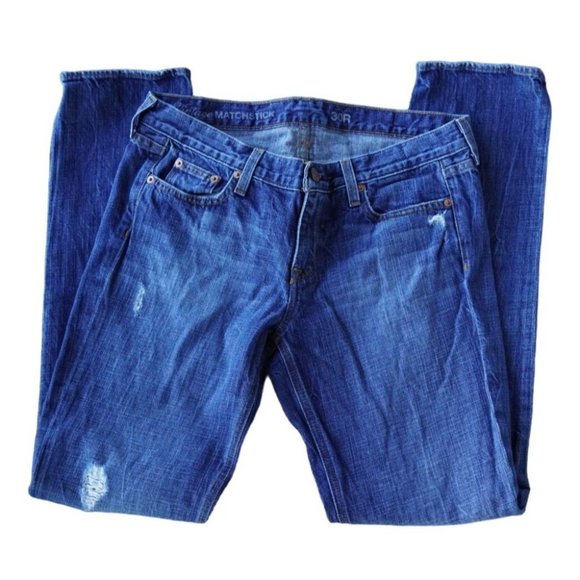 J Crew Vintage Matchstick Jeans Distressed Size 30 R - Picture 2 of 15